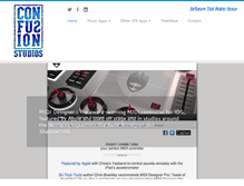 Tablet Screenshot of confusionstudios.com